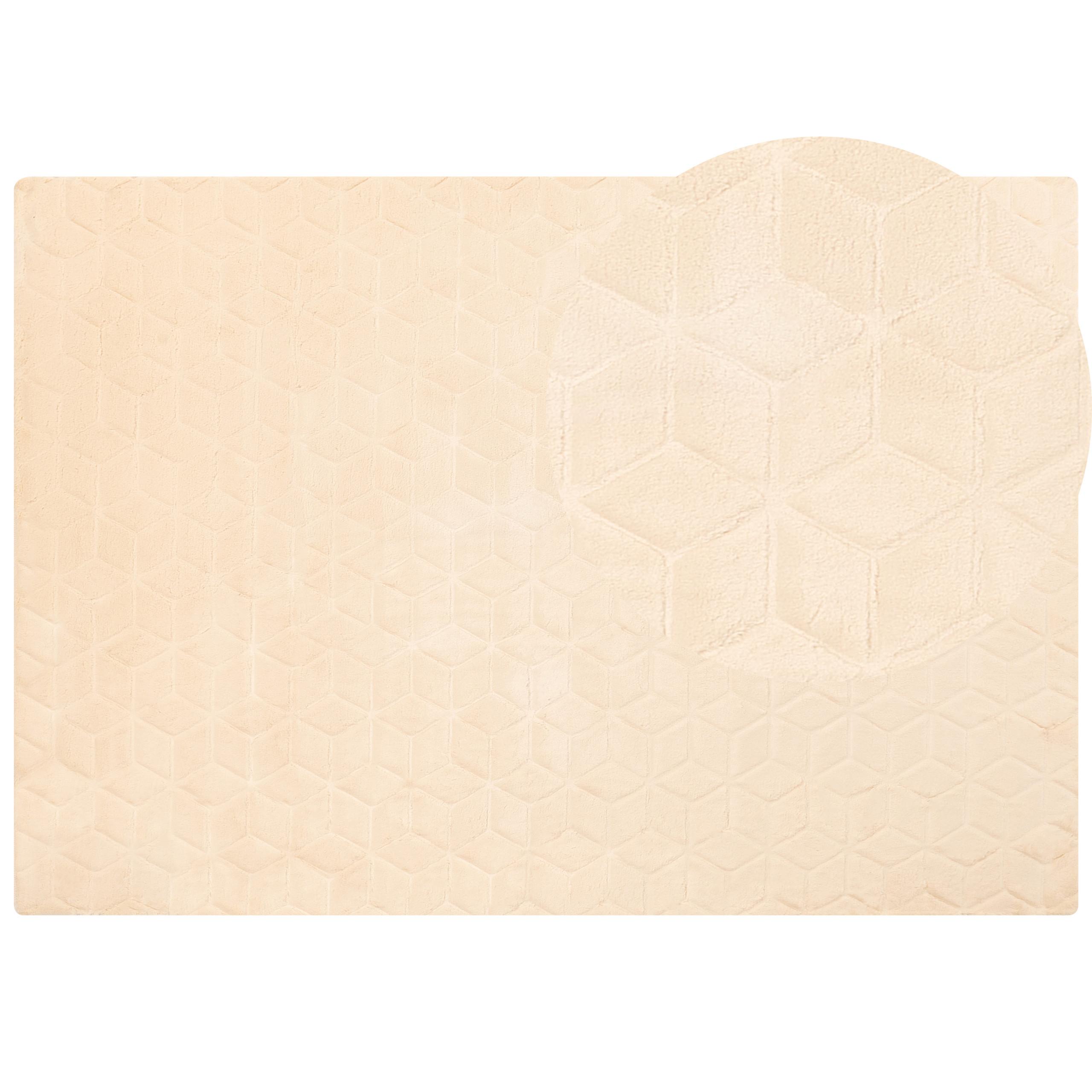SHAGGY-KUNSTFELLTEPPICH Thatta 230/160 cm - Beige, Kunststoff (160/230cm) - Beliani