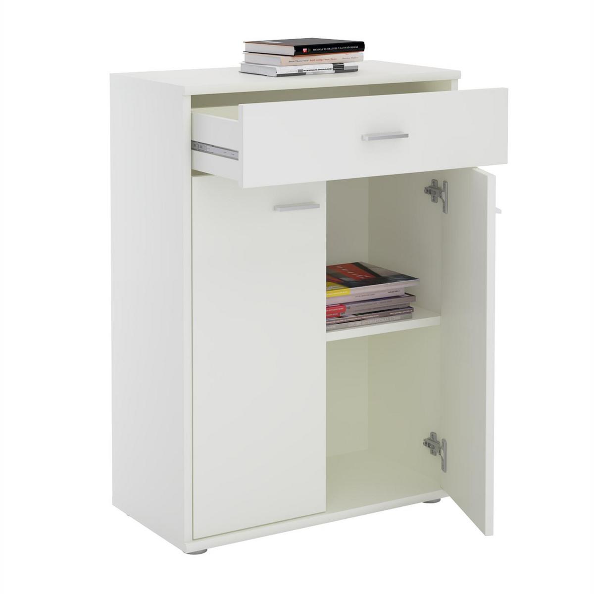 KOMMODE TOMMY weiß - Weiß, Holzwerkstoff (60/84/30cm) - CARO-Möbel