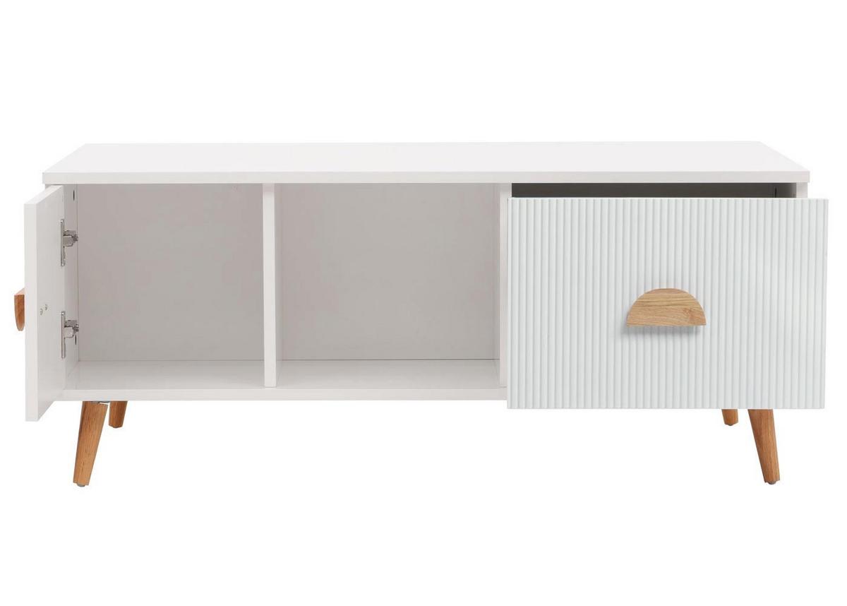 COUCHTISCH eckig Weiß - Weiß, Holz (60/100/43cm) - MCW