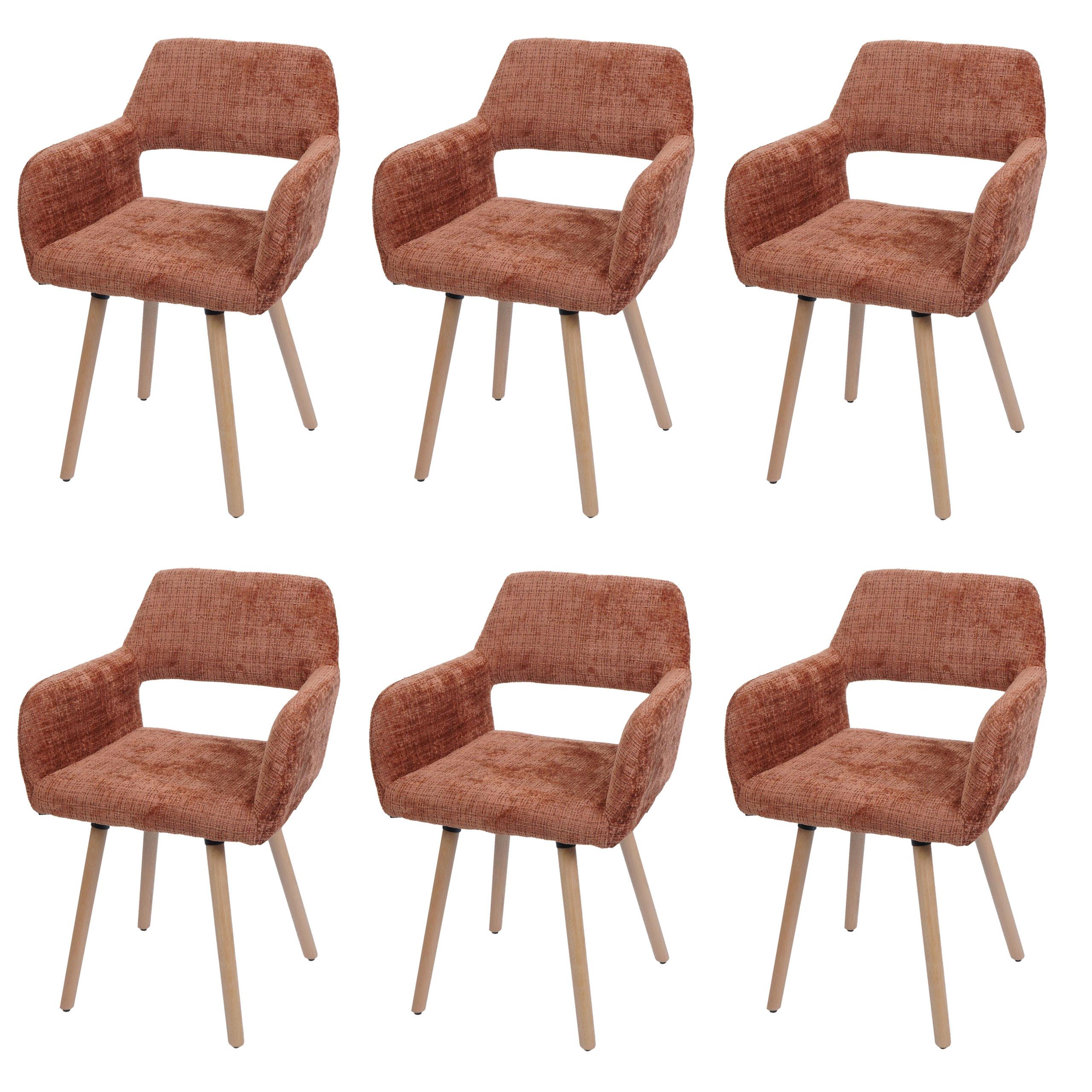 ESSZIMMERSTUHL Orange - Terracotta/Orange, Textil (56/80/53cm) - MCW