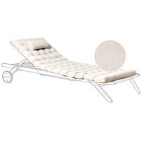 LIEGENAUFLAGE Hellbeige 56/192 cm Cesana Premium - Beige, Textil (192/5/56cm) - Beliani