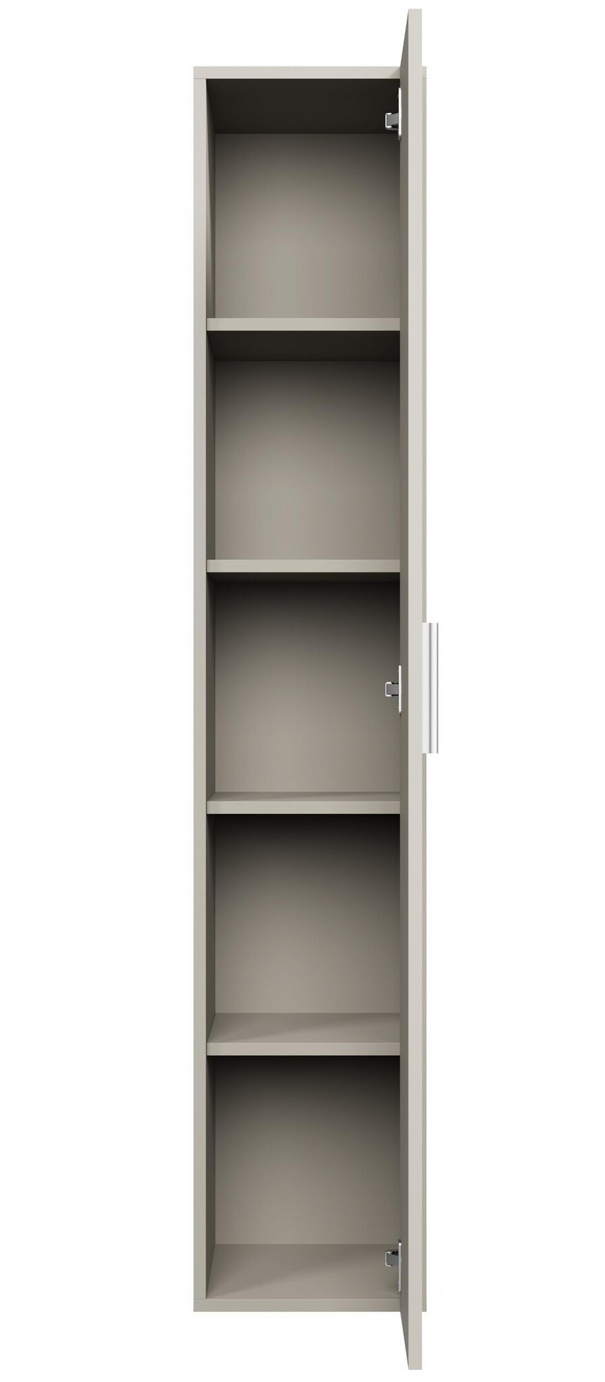 BADEZIMMERSCHRANK Pluto mit 1 Tür Cashmere - 30 x 30 x 150 cm - Kaschmir, Holz (30/150/30cm) - Badplaats