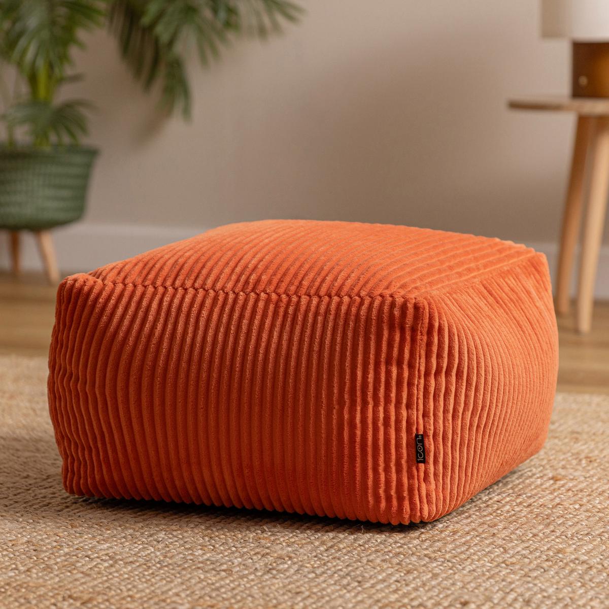 SITZPOUF Amara - Terracotta, Textil (42/24/42cm) - icon