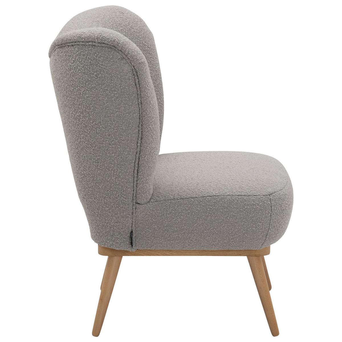 COCKTAILSESSEL Kayra Bouclé-Gewebe sahara - Sahara, Kunststoff (72/90/74cm) - 58aufmkessel