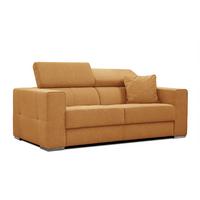 SOFA QUARTZ 3-Sitzer, orange - Orange, Holzwerkstoff/Textil (202/80/102cm) - Wozimo
