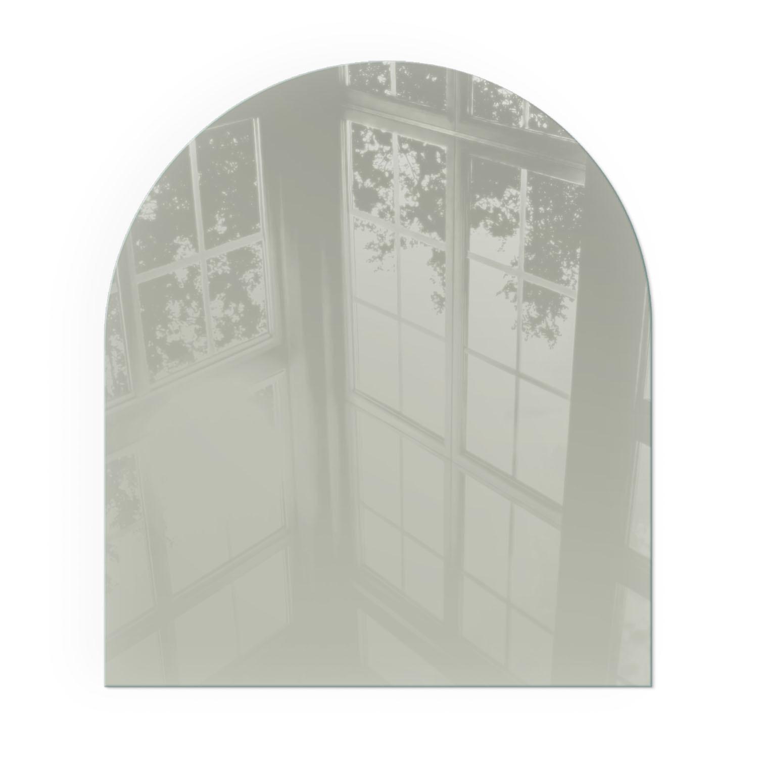 GLASPLATTE für Kamin 80x70 cm - Grün, Glas (80/70/0.4cm) - TULUP