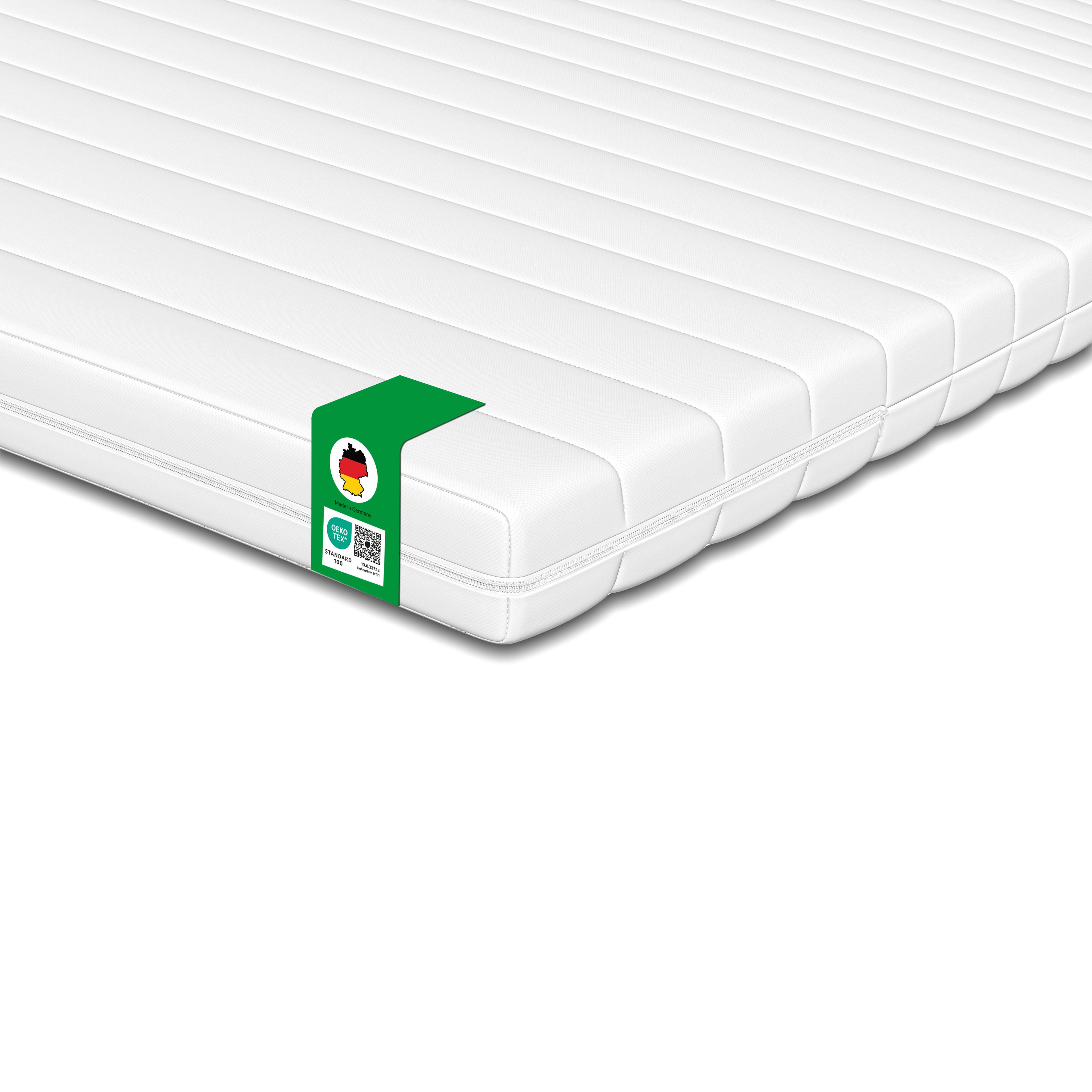 MATRATZENTOPPER für orthopädisch 180 x 200 - Weiß, Textil (180/200cm) - Schlaftroll