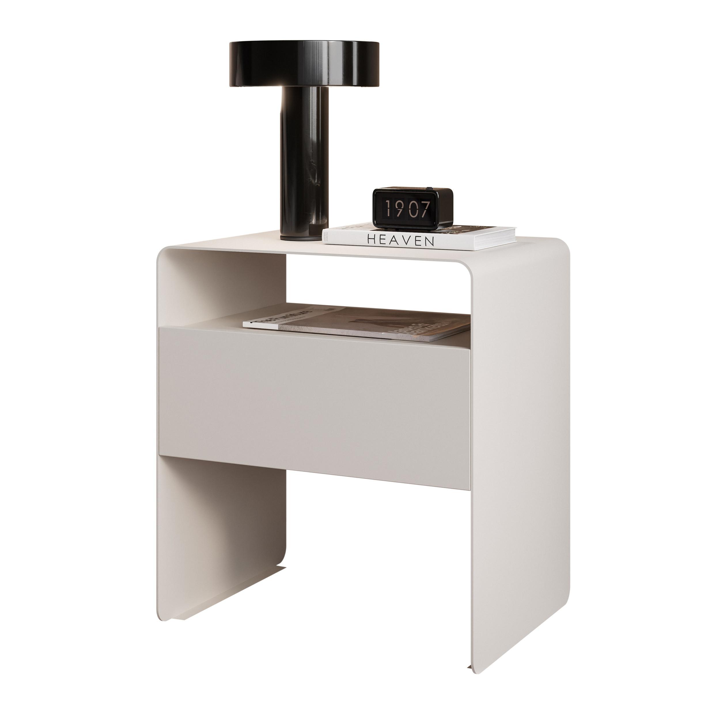 NACHTSCHRANK BOHO mit Schublade, 45/35/50 cm, Kaschmir - Kaschmir, Metall (45/50/35cm) - Idohome