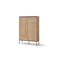 KOMMODE VISSO VI-02 Eiche linear - Eichefarben, Holzwerkstoff (98/142/34cm) - Lookway