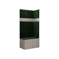 GARDEROBEN-SET Orion I - Kaschmir/Grün, Holzwerkstoff/Kunststoff (84/186/46cm) - MIRJAN24