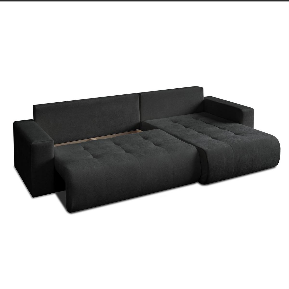 ECKSOFA CLOUD II XL mit Schlaffunktion Vibe 98 - Grau, Textil (280/152cm) - Lookway