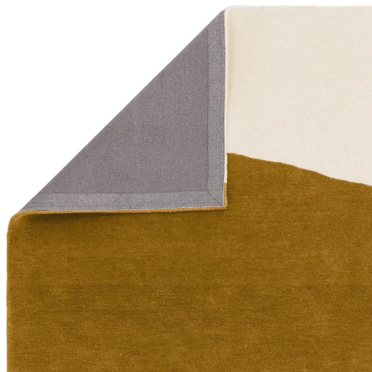 WOLLTEPPICH HULL-Humber, abstrakt, Senfgelb, 160 x 230 cm - Gelb, Textil (160/230cm) - KADIMA DESIGN