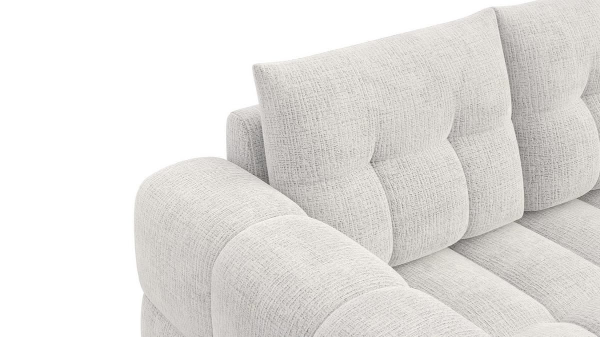 SOFA CLOUDI 2-Sitzer, creme - Creme/Schwarz, Holz/Textil (181/89/104cm) - Wozimo