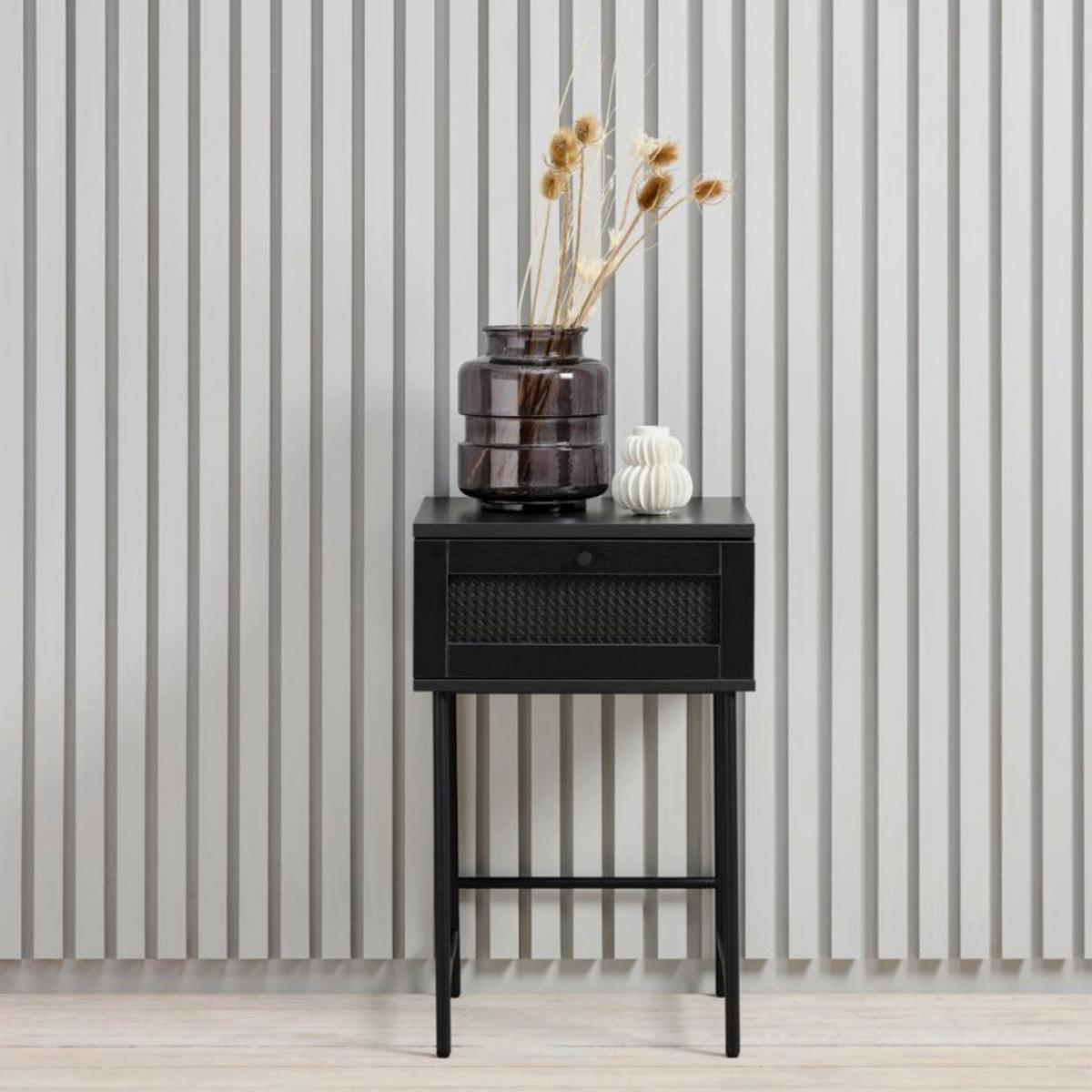 NACHTTISCH Mogest 45 cm - Schwarz, Holzwerkstoff/Kunststoff (45/70/45cm) - Selsey