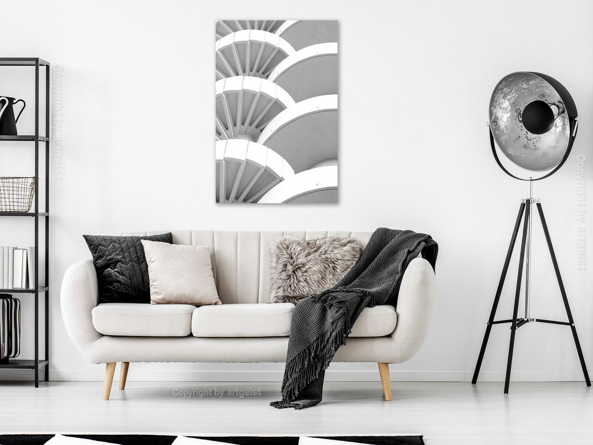 KUNSTDRUCK Schwarz-Weiß 40/60 cm - Schwarz, Textil (40/60cm) - KUNSTLOFT