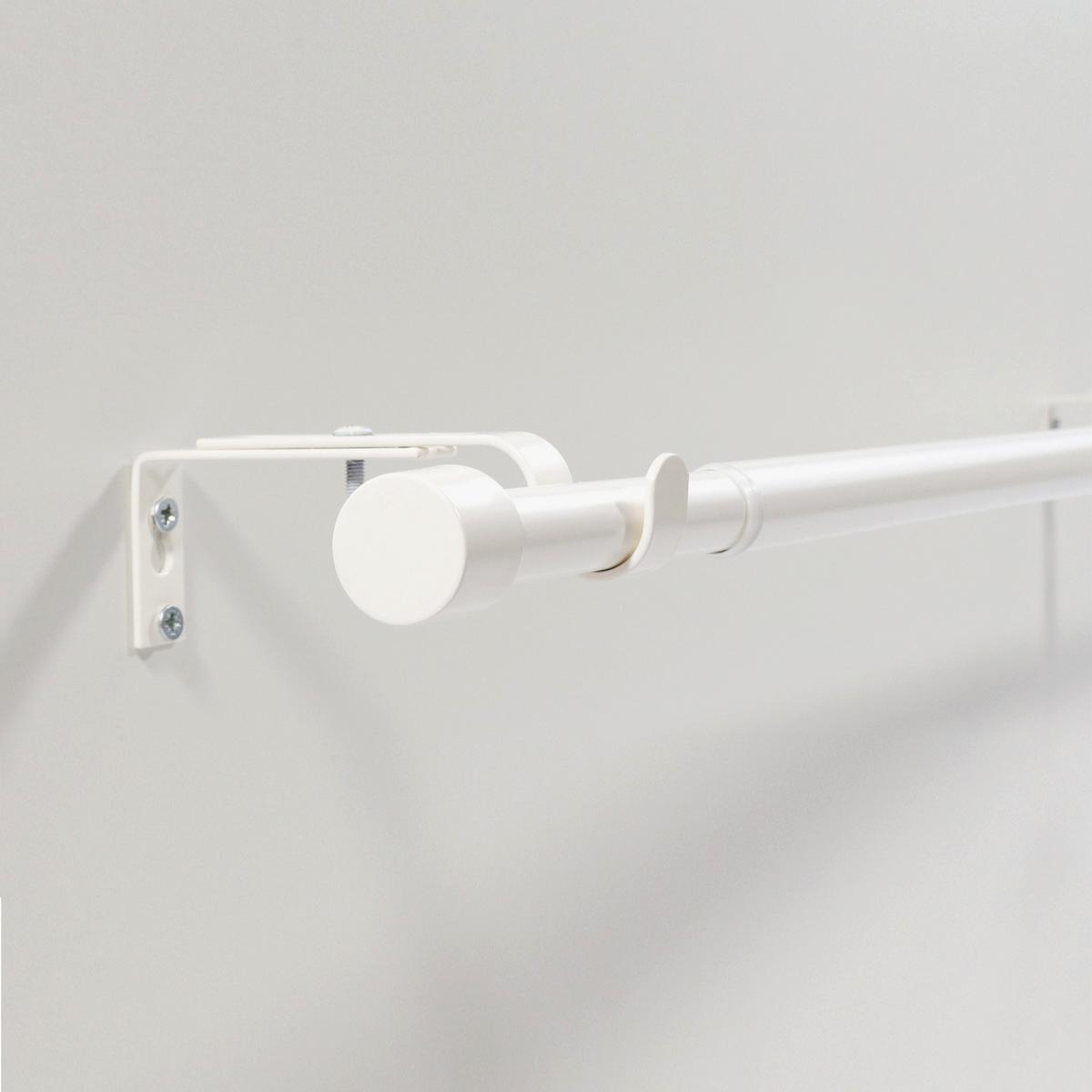 GARDINENSTANGE ausziehbar 120-210cm 1-Lauf Flexa - Weiß, Metall (120cm) - Deco-Raum