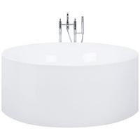 BADEWANNE FREISTEHEND 140x140x58 cm weiß Ibiza - Weiß, Kunststoff (140/58/140cm) - Beliani