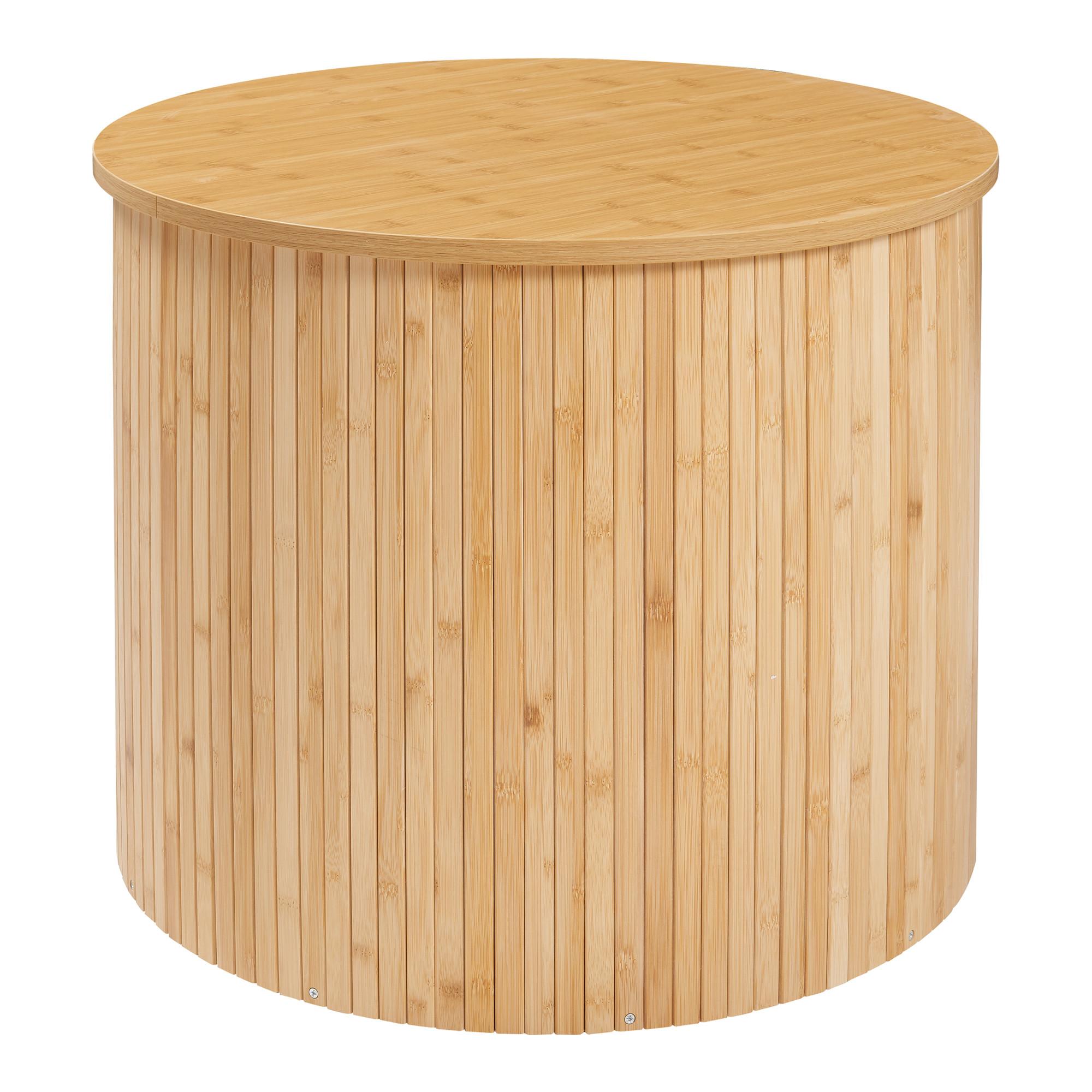 COUCHTISCH Ledepid 48/60 cm - Naturfarben, Holz/Holzwerkstoff (60/60/48cm) - [en.casa]