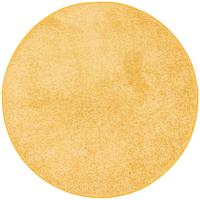 HOCHFLOR VELOURS TEPPICH MONA RUND - Currygelb, Textil (200/200cm) - Snapstyle