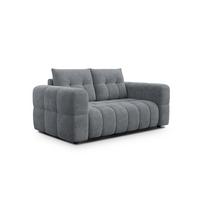 SOFA CLOUDI 2-Sitzer, dunkelgrau - Dunkelgrau/Schwarz, Holz/Textil (181/89/104cm) - Wozimo
