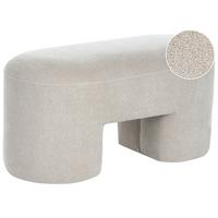 POLSTERBANK Bouclé Hellbeige Decorah - Beige, Textil (88/46/39cm) - Beliani
