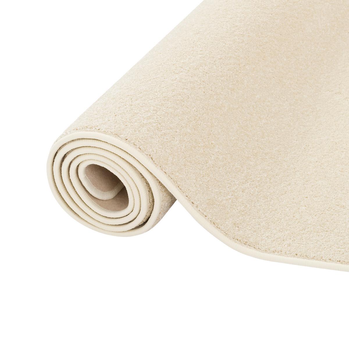 HOCHFLOR VELOURS TEPPICH LUNA - Creme, Textil (80/400cm) - Snapstyle
