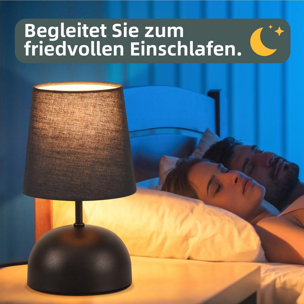 TISCHLAMPE Ronan 14/14/24.5 cm - Schwarz, Metall (14/14/24.5cm) - ZMH