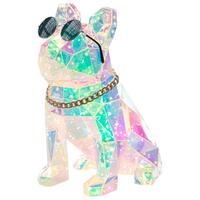 LED-DEKORATION Hund Bunt Jonku - Multicolor, Kunststoff (21/22/33cm) - Beliani