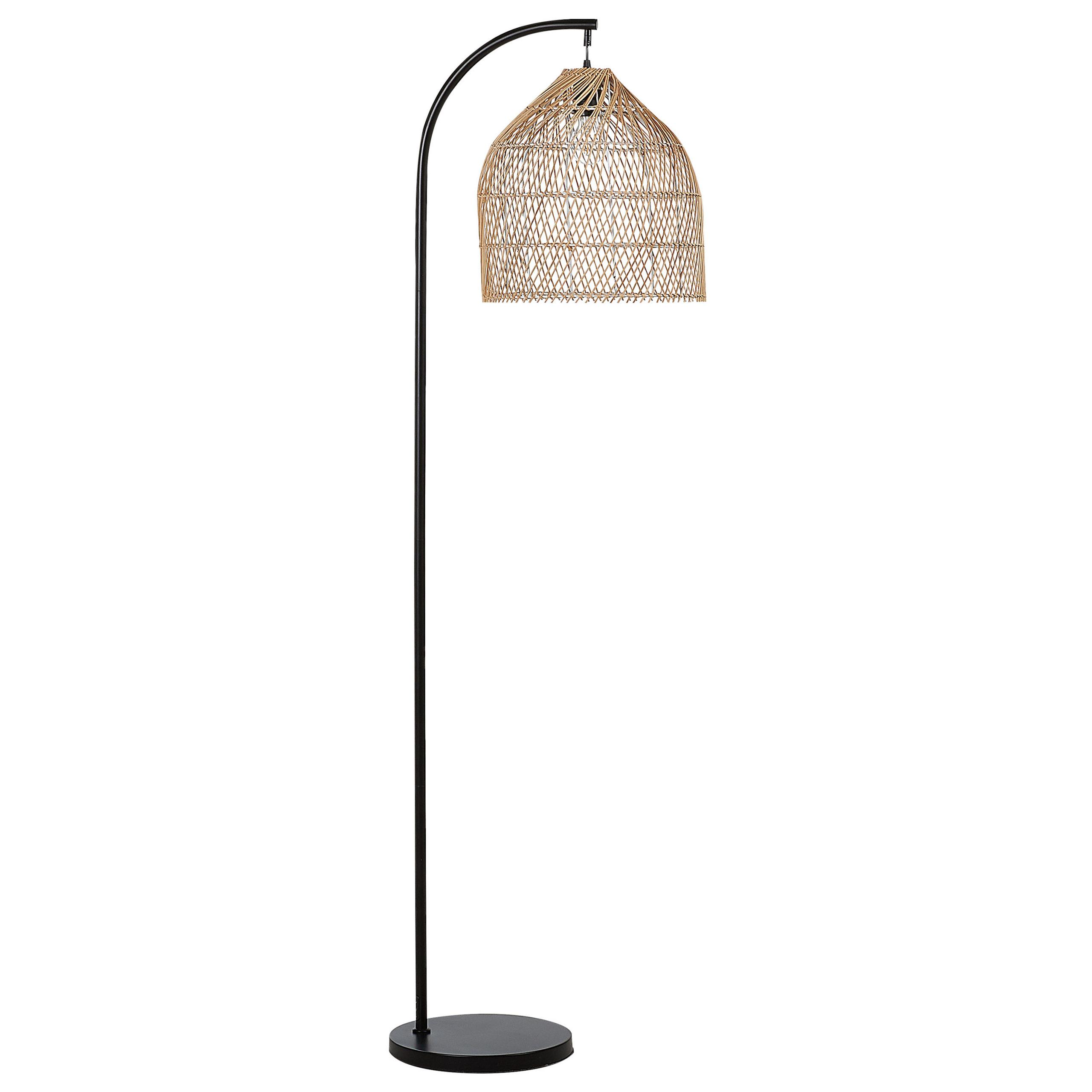 STEHLAMPE Bernica 36/36/165 cm - Naturfarben, Naturmaterialien (36/36/165cm) - Beliani