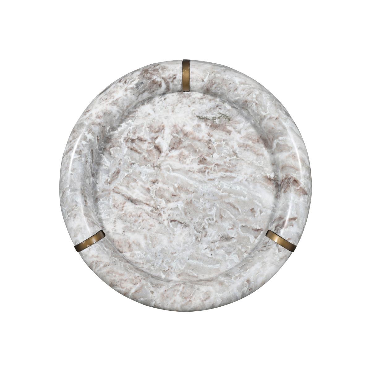 COUCHTISCH KLEIN marmor metall 60/60/40 cm - Beige, Naturmaterialien (15/60/40cm) - Signature