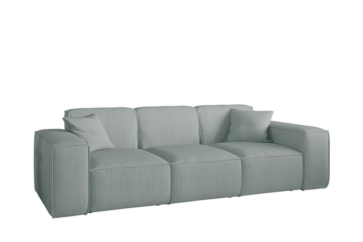 SOFA Celes Premium 3-sitzer Stoff Scala - Pastellblau, Holzwerkstoff/Textil (225/73/88cm) - Fun Möbel