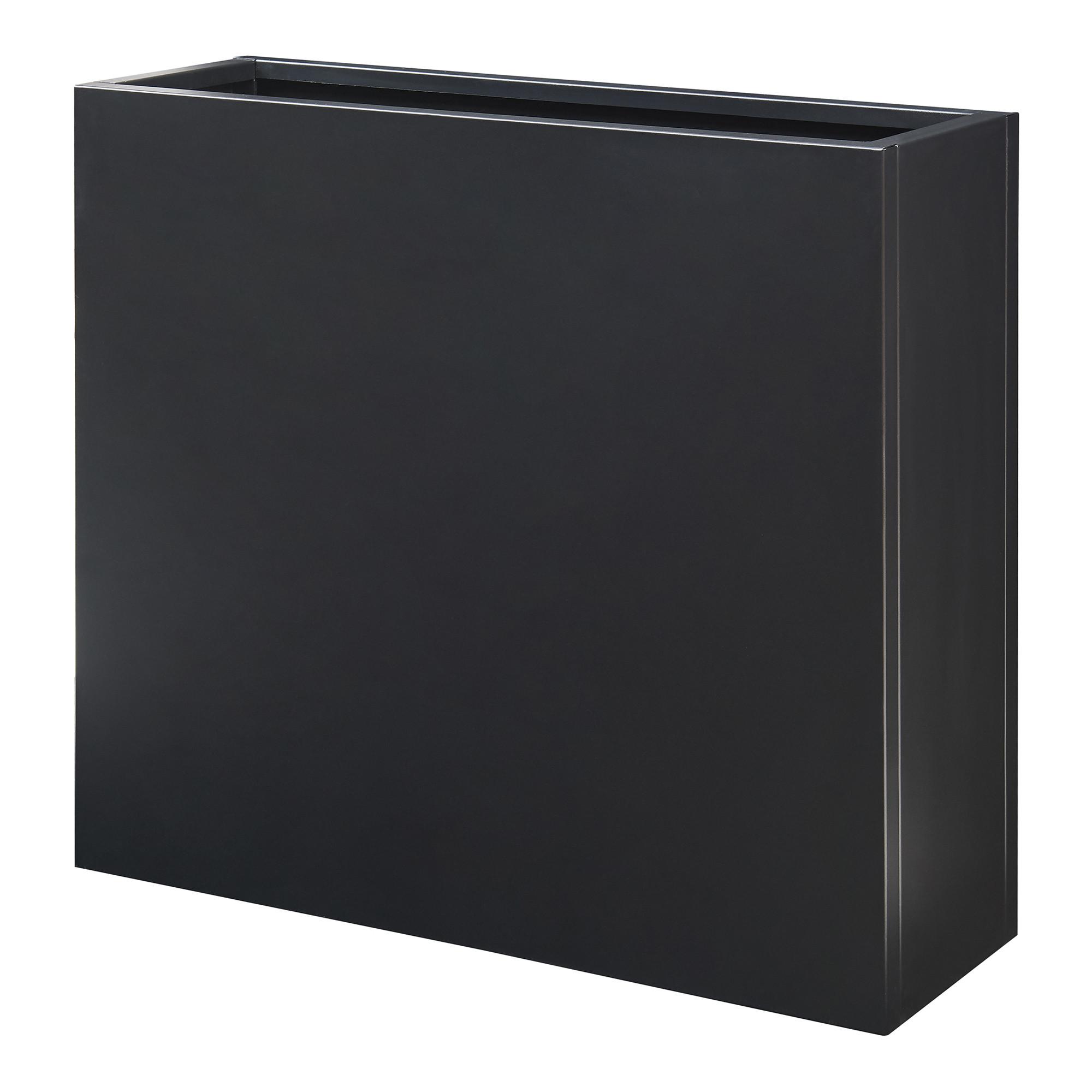 PFLANZKÜBEL Vaargel - Schwarz, Metall (90/82/30cm) - casa.pro