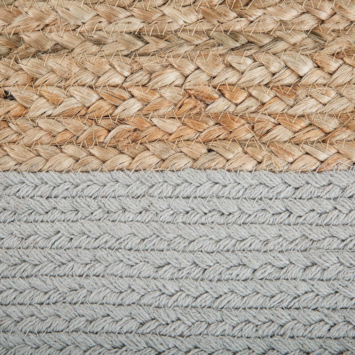 POUF Dalama 46/46/48 cm - Naturfarben, Naturmaterialien (46/48/46cm) - Beliani