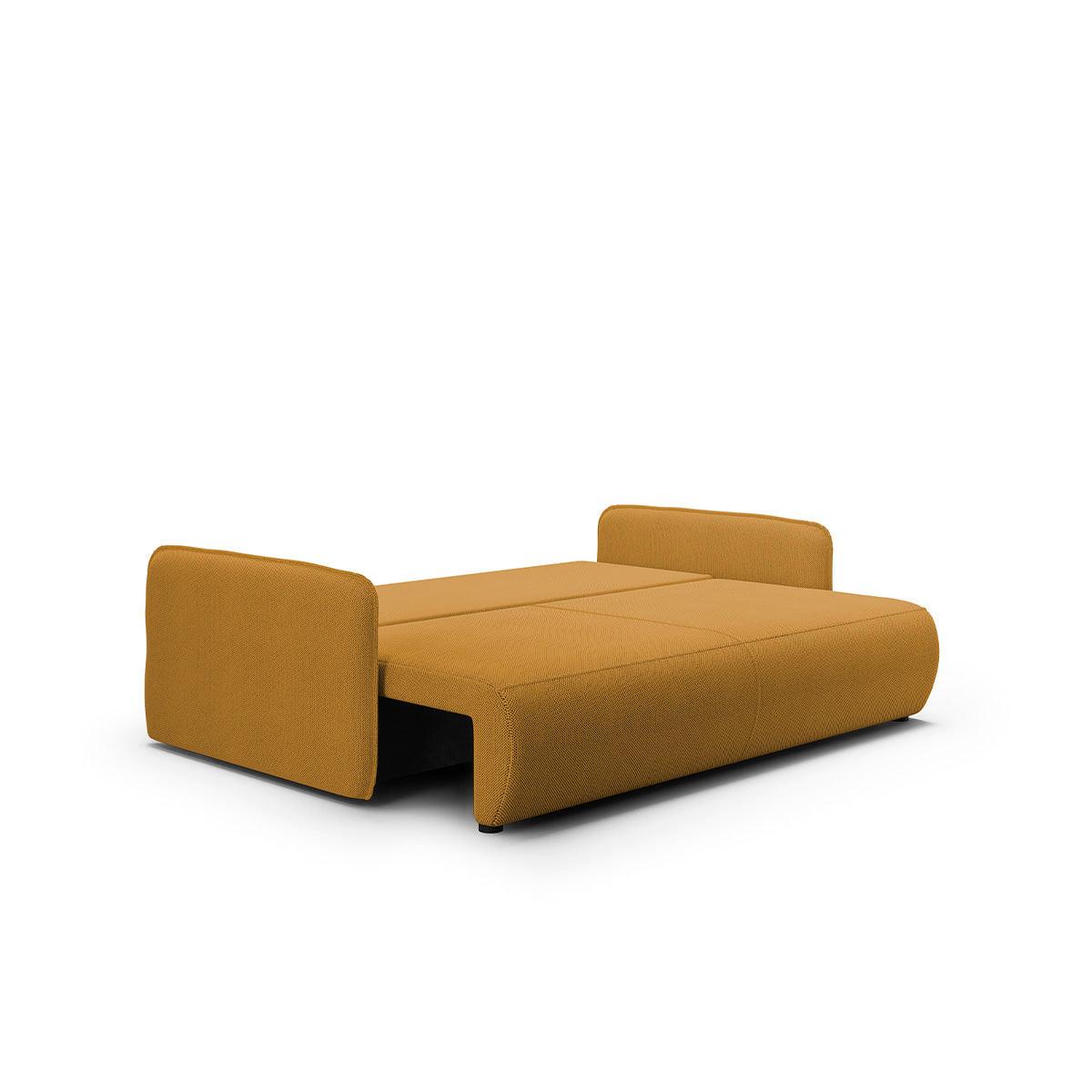 SOFA Claudio 3 Sitzplätze Senfgelb - Gelb, Holz (216/86/105cm) - Petits-meubles