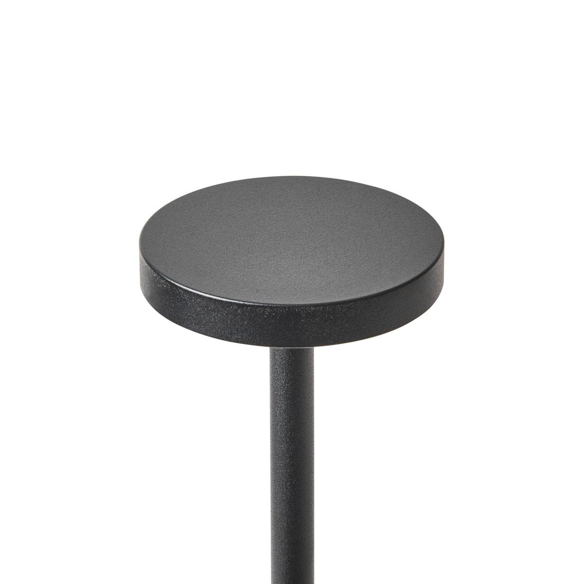 LED-TISCHLEUCHTE Schwarz Lizandro - Schwarz, Metall (8/8/35cm) - Beliani