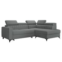 ECKSOFA Milano 2RRLXP, Seite: Rechts 2R+R+LXP - Graphitfarben, Holz/Textil (195/249cm) - MIRJAN24