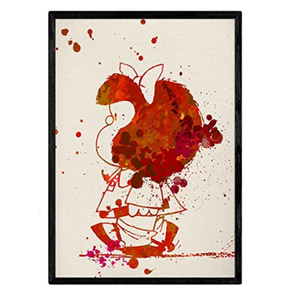 POSTER Mafalda Aquarell 30X40cm Schwarzer Rahmen - Schwarz, Papier (30/5/40cm) - Nacnic