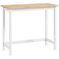 BARTISCH Kautschukholz Eiche - Eichefarben/Weiß, Holz (108/48/91cm) - HOMCOM