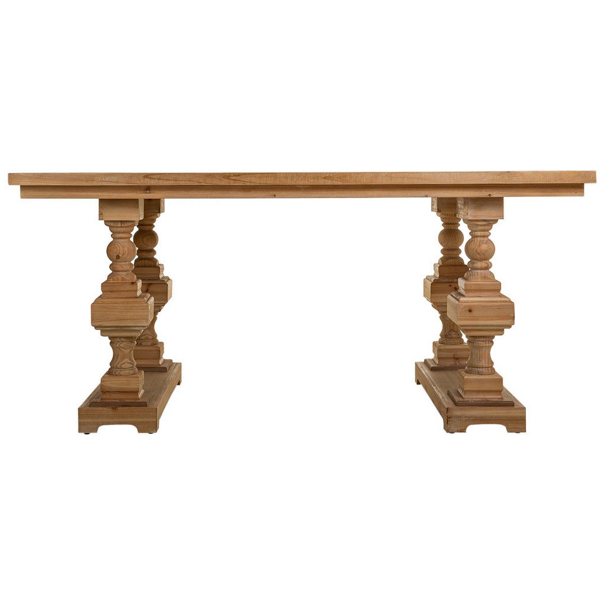 WOHNZIMMERTISCH aus Holz 180x90x80 cm - Braun, Holz (90/180/80cm) - Wanderlust