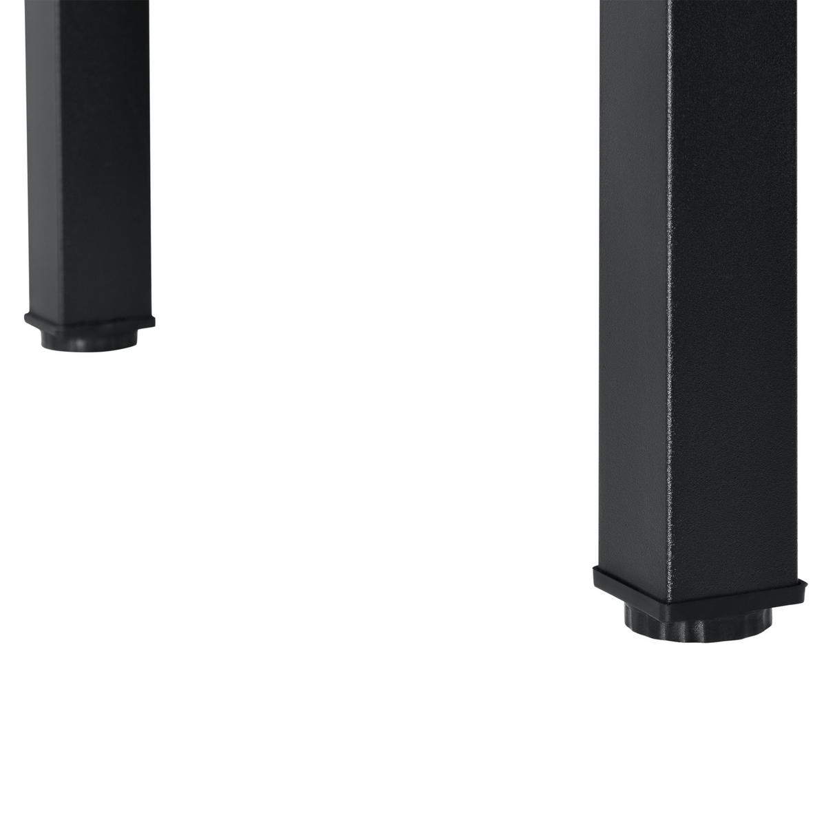 ESSTISCH Den Haag - Walnussfarben, Holzwerkstoff/Metall (60/120/75cm) - [en.casa]