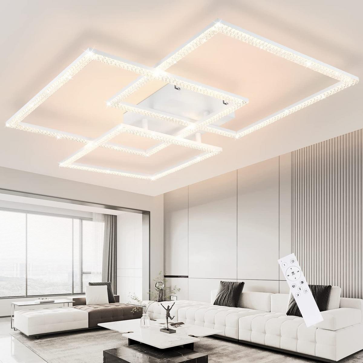 LED-DECKENLEUCHTE Brenntod 60.0/8.0/75.0 cm - Weiß, Metall (75/60/8cm) - ZMH