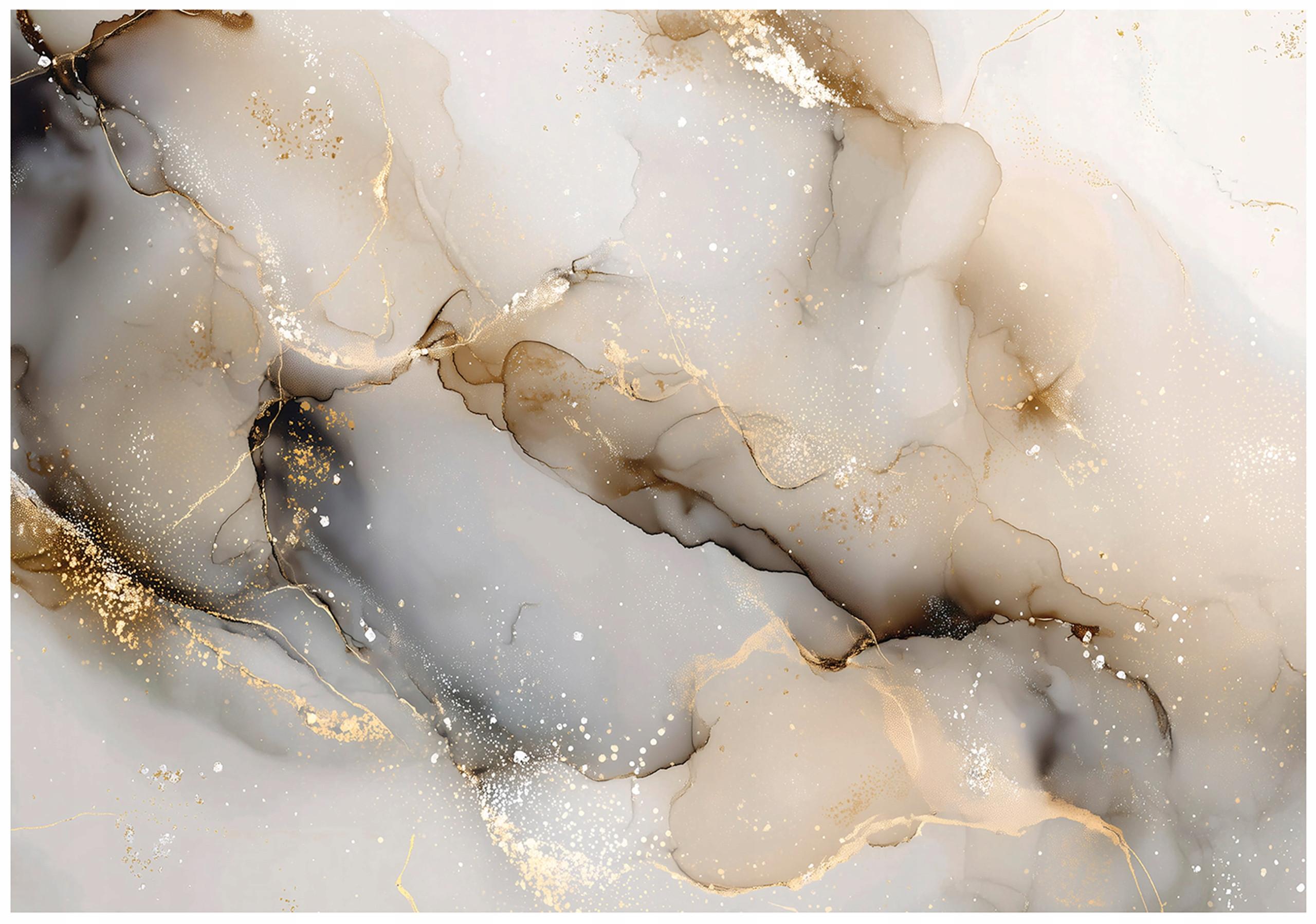 FOTOTAPETE Marmor Glamour Beige 300x210 cm - Multicolor, Papier (300/210cm) - Wallarena