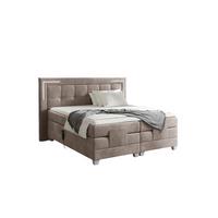 BOXSPRINGBETT Bett Elektrisch Dores - Graubraun, Holzwerkstoff/Textil (200/200cm) - Fun Möbel