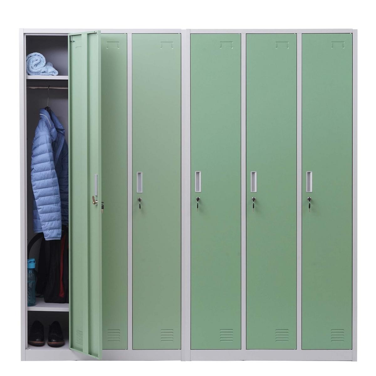 SCHLIESSFACH Green 2er-Set-Set - Grün, Metall (180/180/50cm) - MCW