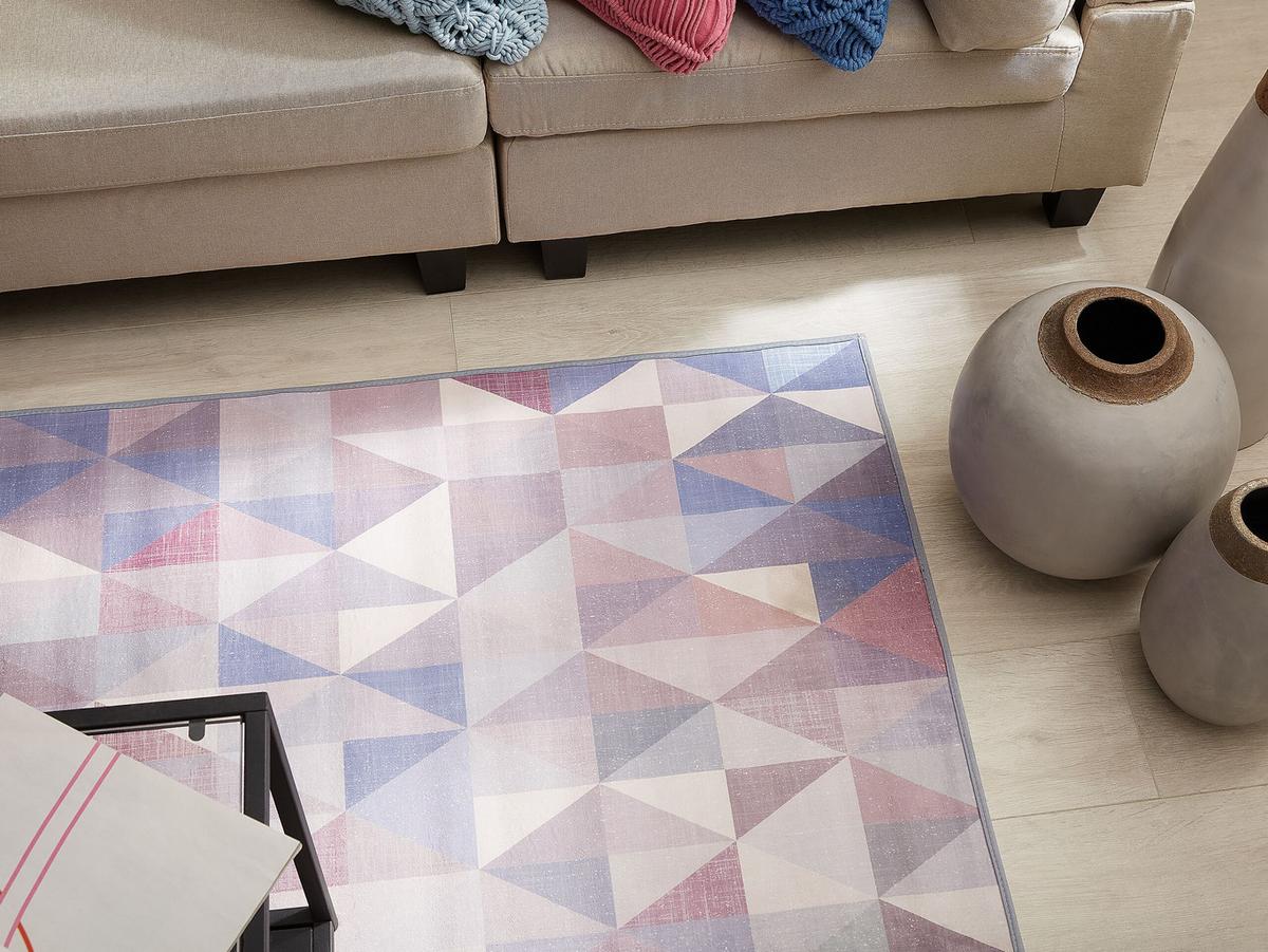 KURZFLOR-TEPPICH Kartepe 150/80 cm - Multicolor, Kunststoff (80/150cm) - Beliani