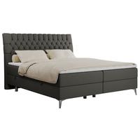 BOXBETT MILEN 120/200 Dunkelgrau Kunstleder - H3 - Dunkelgrau, Holz/Textil (120/200cm) - MKS