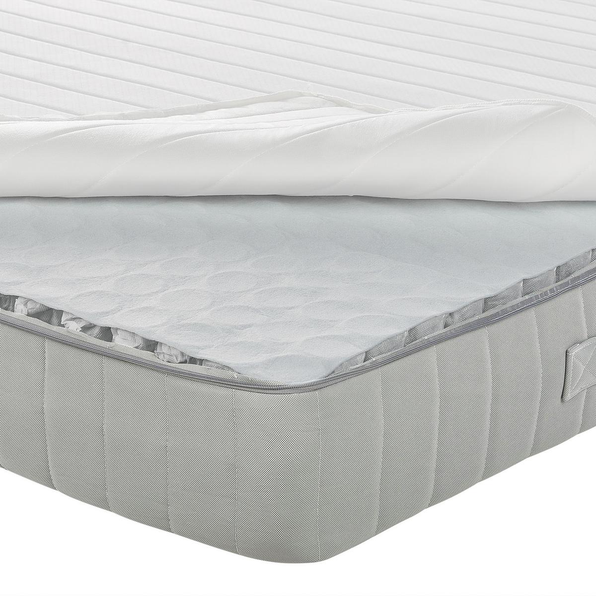 TASCHENFEDERKERNMATRATZE H2/3 Mittel 120/200 cm Roomy - Weiß, Textil (120/200cm) - Beliani