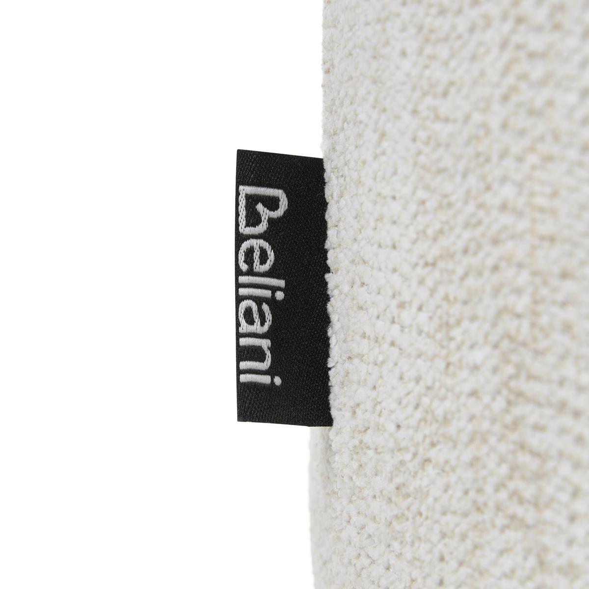 SCHREIBTISCHSTUHL Cremeweiß Rivlav - Creme, Textil/Metall (60/77/60cm) - Beliani