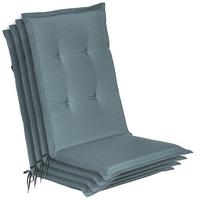 HOCHLEHNER Loft HL 120x50x6cm Taubenblau (4tlg) - Blaugrau, Textil (50/120cm) - Beautissu 