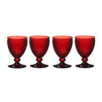 ROTWEINGLÄSER Boston Coloured Rot 310 ml 4er Set - Rot, Glas (0.31L) - Villeroy & Boch